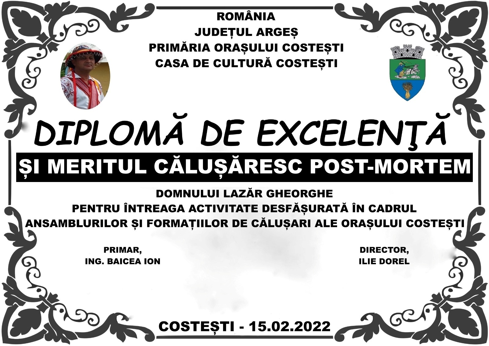 8c747621-a119-4a02-ac5c-54ad0f0aa60a Gigi Marga condus pe ultimul drum în strigătele călușarilor