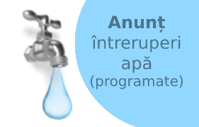 anunt-programate 🚱 Informare publică privind întreruperea furnizării apei potabile în Costești și Buzoiești 🚱