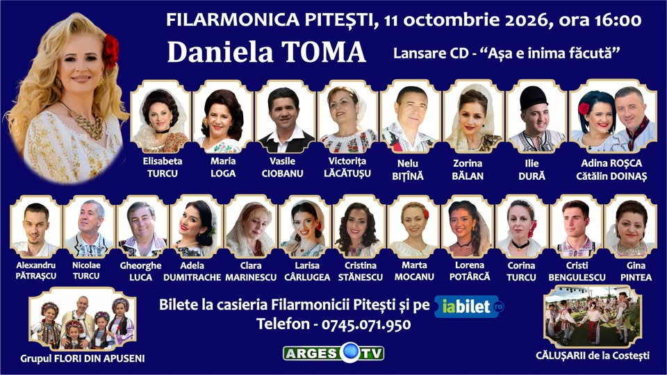 Afișul spectacolului Așa e inima făcută, organizat la Filarmonica Pitești
