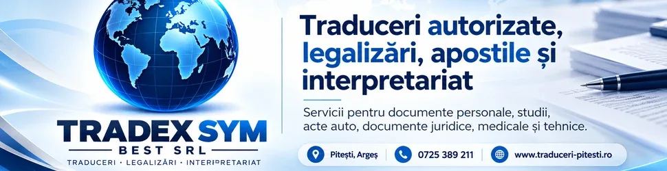 Tradex Sym Best Pitești – traduceri autorizate, legalizări, apostile și interpretariat